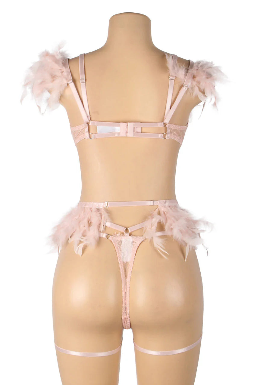 HoneyDoll Premium Lace Bra & Panty Lingerie Set