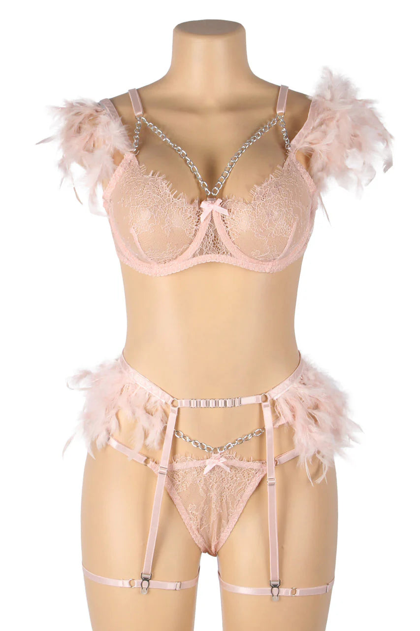 HoneyDoll Premium Lace Bra & Panty Lingerie Set  honeydoll