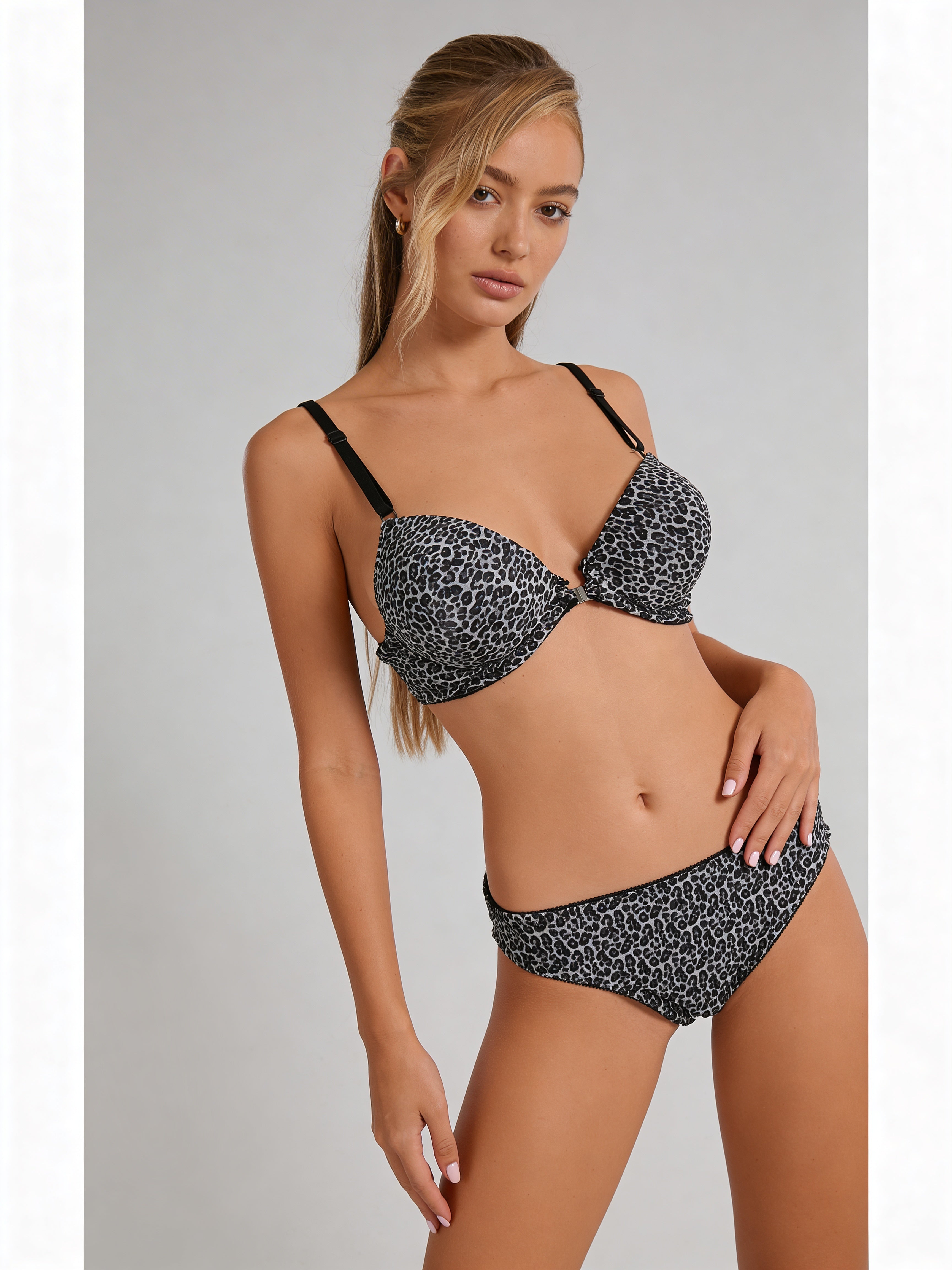 White Tiger TJS-201 Printed Bra & Panty Set for Women Soft Comfortable Stylish Designer Lingerie Innerwear Set